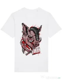 Tricou STANLEY STELLA barbat Pig Saw Alb