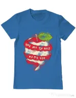 Tricou ADLER barbat You are the apple of my eye Albastru azuriu