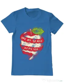 Tricou ADLER barbat You are the apple of my eye Albastru azuriu