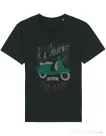 Tricou STANLEY STELLA barbat Life is a journey enjoy the ride Negru