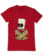 Tricou ADLER barbat Death of Skateboarder Rosu