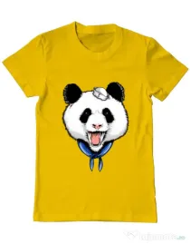 Tricou ADLER barbat Panda Sailor Galben