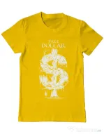 Tricou ADLER barbat Tree Dollar Galben