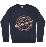 Bluza ADLER barbat Adventure or nothing Denim inchis