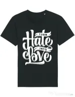Tricou STANLEY STELLA barbat Turn Hate Into Love Negru