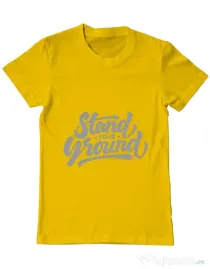 Tricou ADLER barbat Stand Your Ground Galben
