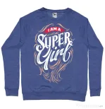 Bluza ADLER barbat I am a Super Girl Albastru melanj