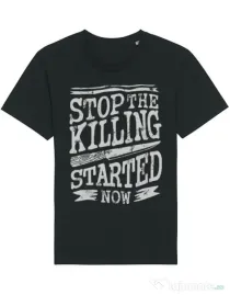Tricou STANLEY STELLA barbat Stop The Killing Started Now Negru