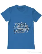 Tricou ADLER barbat Dare Greatly Albastru azuriu