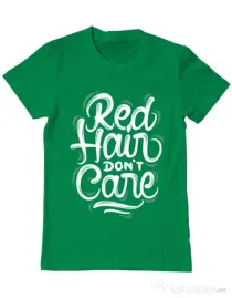 Tricou ADLER barbat Red Hair Dont Care Verde mediu