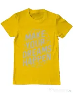 Tricou ADLER barbat Make your dreams happen Galben