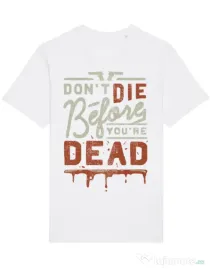 Tricou STANLEY STELLA barbat Dont die Alb