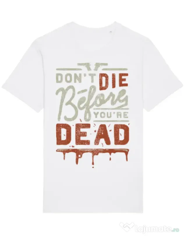 Tricou STANLEY STELLA barbat Dont die Alb