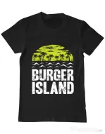 Tricou ADLER barbat Burger island Negru