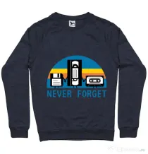 Bluza ADLER barbat Never forget Denim inchis