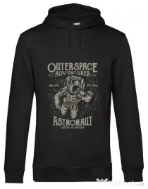 Hoodie barbat cu gluga Astronaut Negru