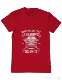 Tricou ADLER barbat Shadows Of Thoughts Rosu