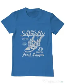 Tricou ADLER barbat Superfly Albastru azuriu