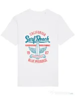 Tricou STANLEY STELLA barbat Surf Beach Alb