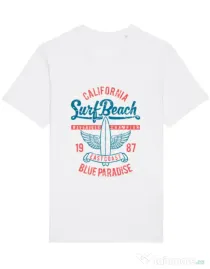 Tricou STANLEY STELLA barbat Surf Beach Alb