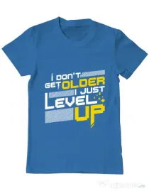 Tricou ADLER barbat I dont get older Albastru azuriu