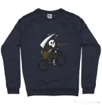 Bluza ADLER barbat Back to Boo Denim inchis