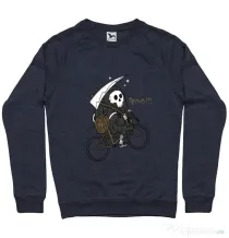 Bluza ADLER barbat Back to Boo Denim inchis
