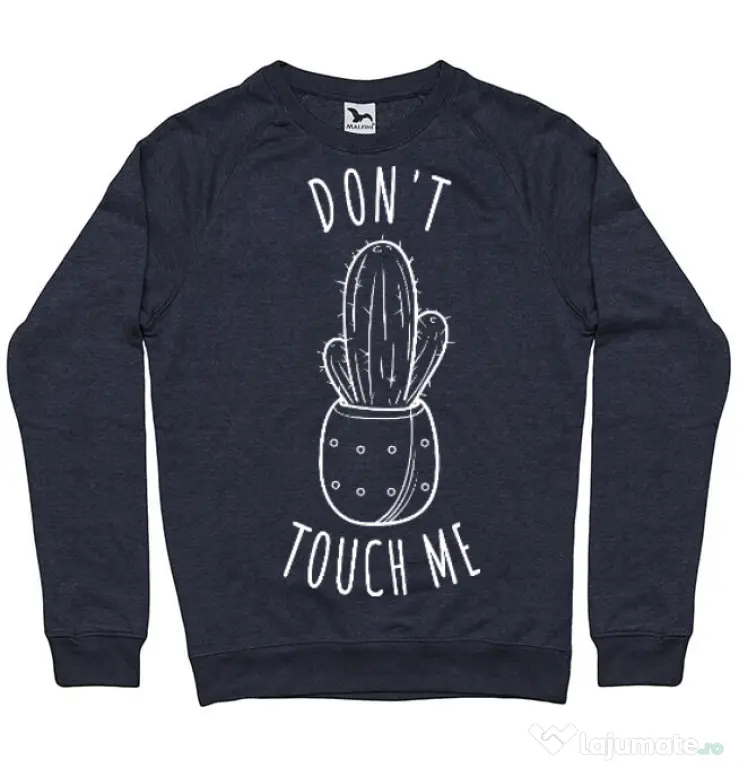 Bluza ADLER barbat Do not touch me Denim inchis