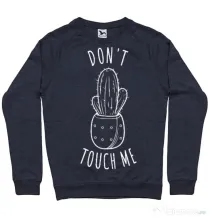Bluza ADLER barbat Do not touch me Denim inchis