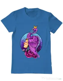 Tricou ADLER barbat Queen Albastru azuriu