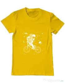 Tricou ADLER barbat Astronaut Bmx Galben