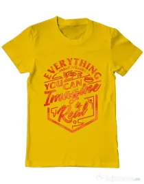 Tricou ADLER barbat Everything You Can Imagine is Real Galben