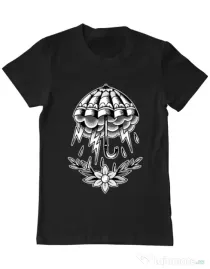 Tricou ADLER barbat Umbrella Tattoo Negru