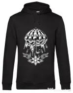 Hoodie barbat cu gluga Umbrella Tattoo Negru
