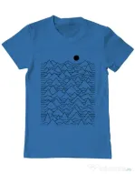 Tricou ADLER barbat Mountains Albastru azuriu