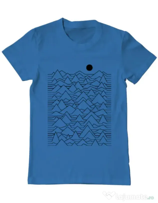 Tricou ADLER barbat Mountains Albastru azuriu