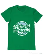 Tricou ADLER barbat Different Doesnt Mean Wrong Verde mediu