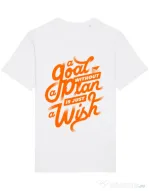 Tricou STANLEY STELLA barbat A Goal Without a Plan is Just a Wish Alb