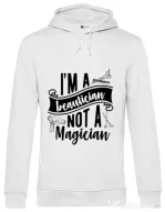 Hoodie barbat cu gluga Beautician Alb