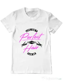 Tricou ADLER barbat Life isnt perfect Alb