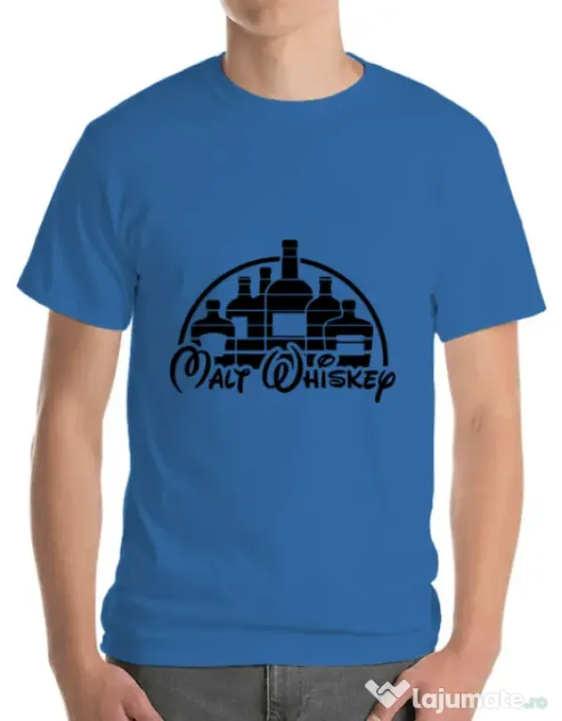 Tricou ADLER barbat Whiskey Albastru azuriu