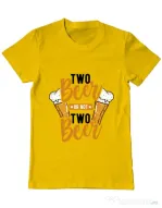 Tricou ADLER barbat Two beer Galben