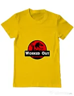 Tricou ADLER barbat Worked Out Galben