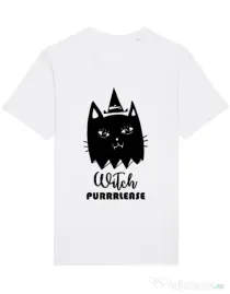 Tricou STANLEY STELLA barbat Witch Purrrlease Alb