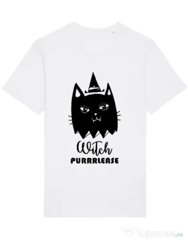 Tricou STANLEY STELLA barbat Witch Purrrlease Alb