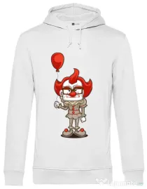 Hoodie barbat cu gluga NICE CLOWN Alb