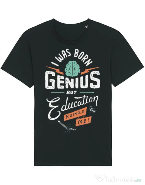 Tricou STANLEY STELLA barbat Born Genius Negru