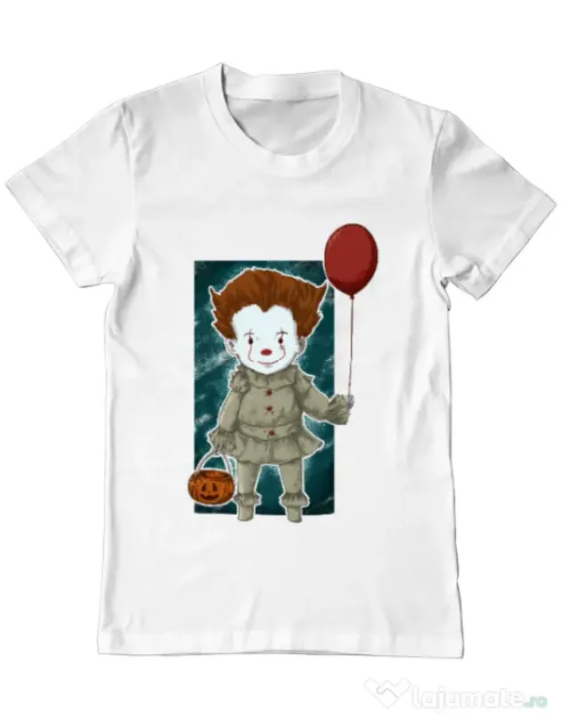 Tricou ADLER barbat Little clown Alb