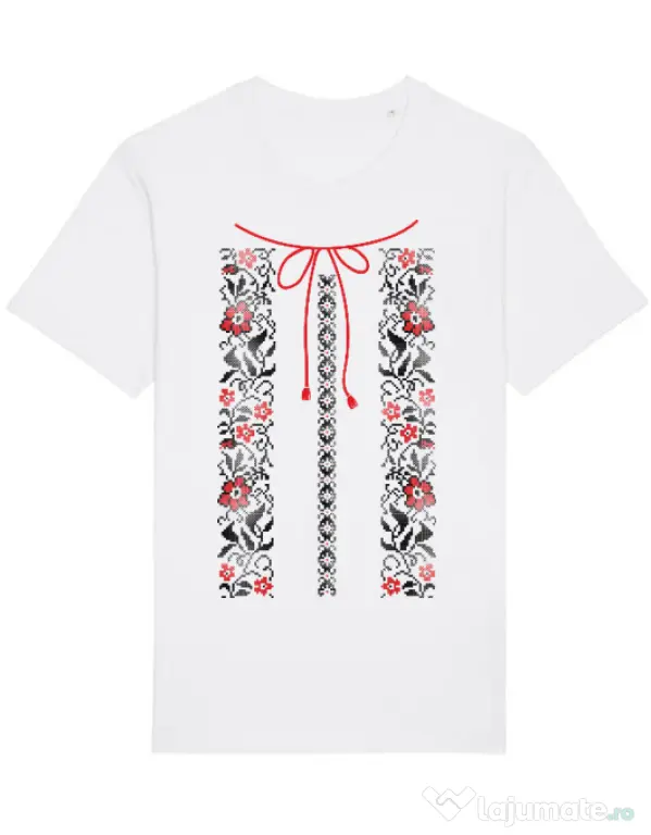 Tricou STANLEY STELLA barbat Etno 1 Alb