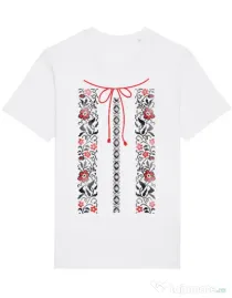 Tricou STANLEY STELLA barbat Etno 1 Alb